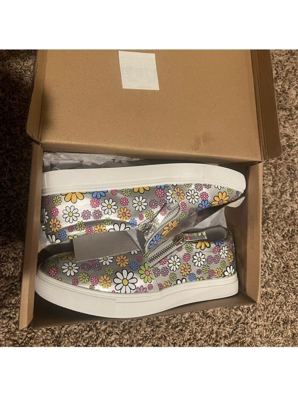 STEVE MADDEN BRAND NEW STILL IN BOX Girls J-Glam Floral sneakers size 7 - Picture 5 of 7